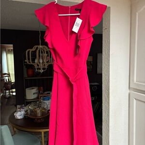 Black Halo Red Mini Dress